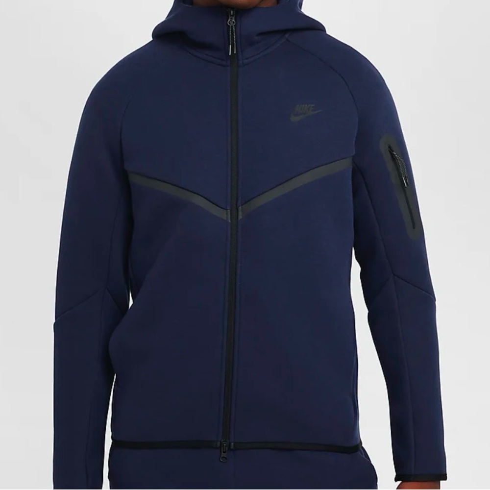 Nike men’s full zip Windrunner hoodie size small navy
